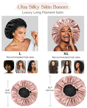 YANIBEST Satin Bonnet lifestyle scene on a pillow