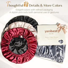 YANIBEST Satin Bonnet packaging front view