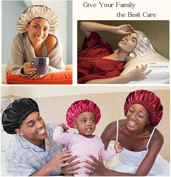 YANIBEST Satin Bonnet packaging with product details