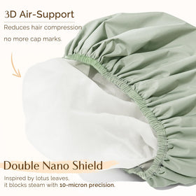 YANIBEST shower cap displayed with packaging