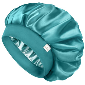 YANIBEST Soft Satin Bonnet front view in black