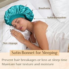 YANIBEST Soft Satin Bonnet in lifestyle setting