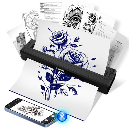yanxio Tattoo Stencil Printer front view in black