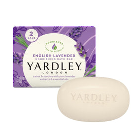 Yardley English Lavender Bar Soap front view with packaging