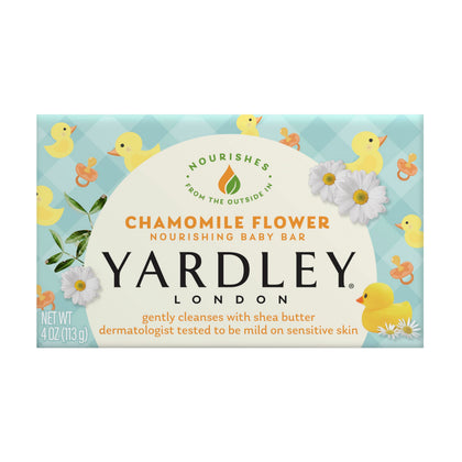 Yardley Moisturizing Baby Bath Bar Soap Chamomile front view