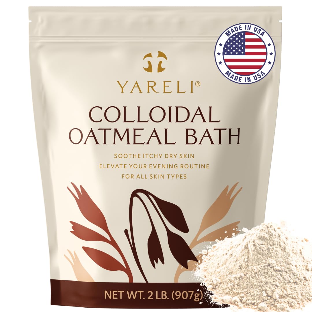 YARELI Colloidal Oatmeal Bath Powder 2lb front view