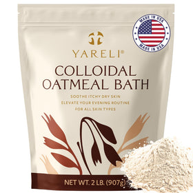 YARELI Colloidal Oatmeal Bath Powder 2lb front view
