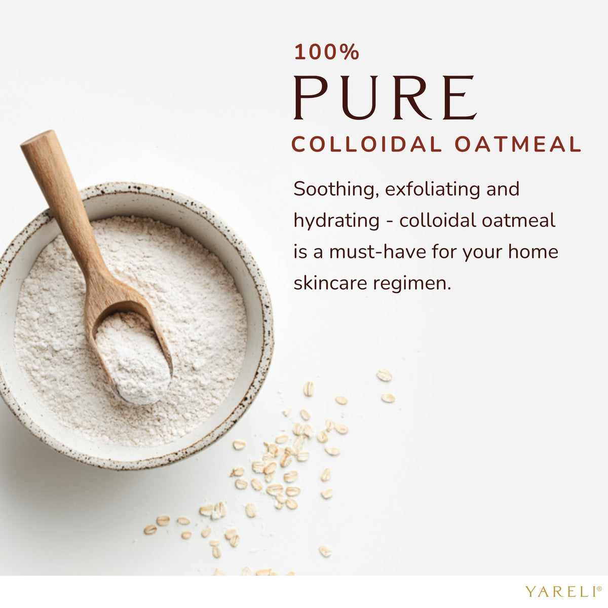YARELI Colloidal Oatmeal Bath Powder packaging details