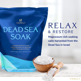YARELI Magnesium Flakes being poured into a bath