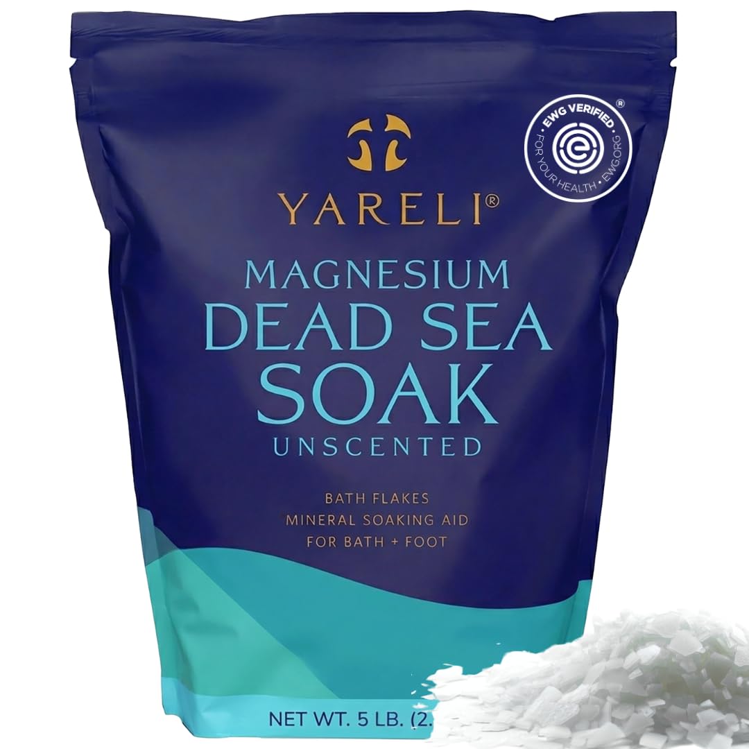 YARELI Magnesium Flakes Dead Sea Bath Soak 5lb front view