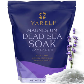 YARELI Magnesium Flakes Lavender Bath Soak 5lb front view