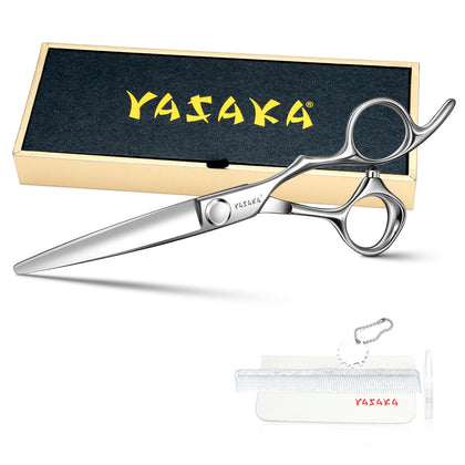 YASAKA Professional Barber Scissors 6.0 inch front view