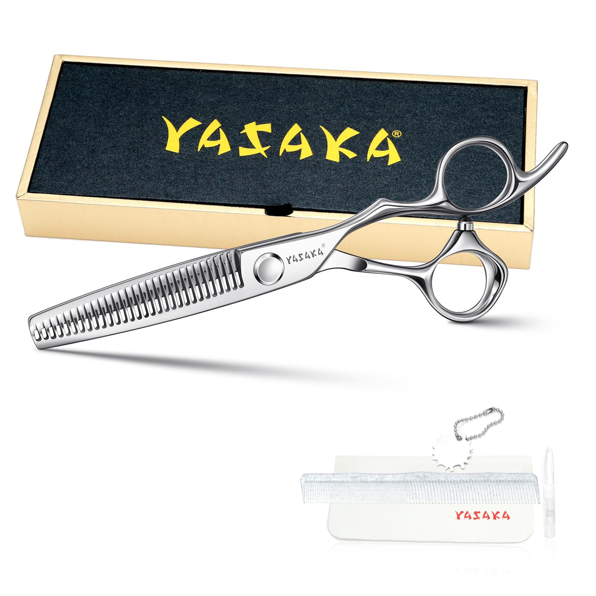 YASAKA Professional Hair Cutting Thinning Scissors 6 Inch front view