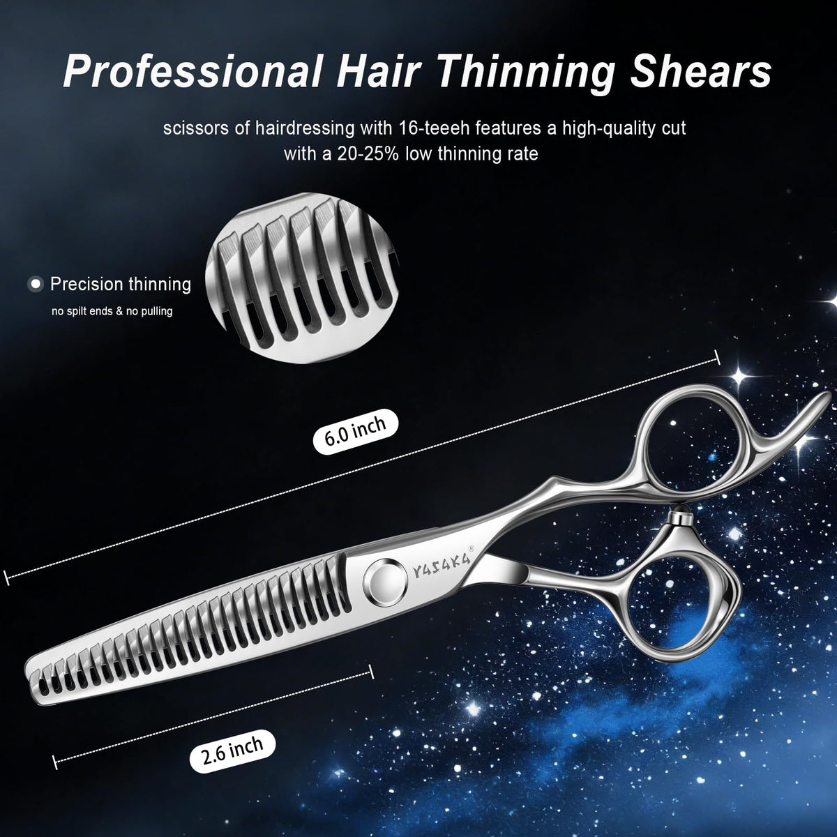 YASAKA Thinning Scissors ergonomic handle detail