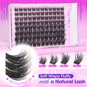 Yawamica Fluffy Lash Clusters packaging with product details