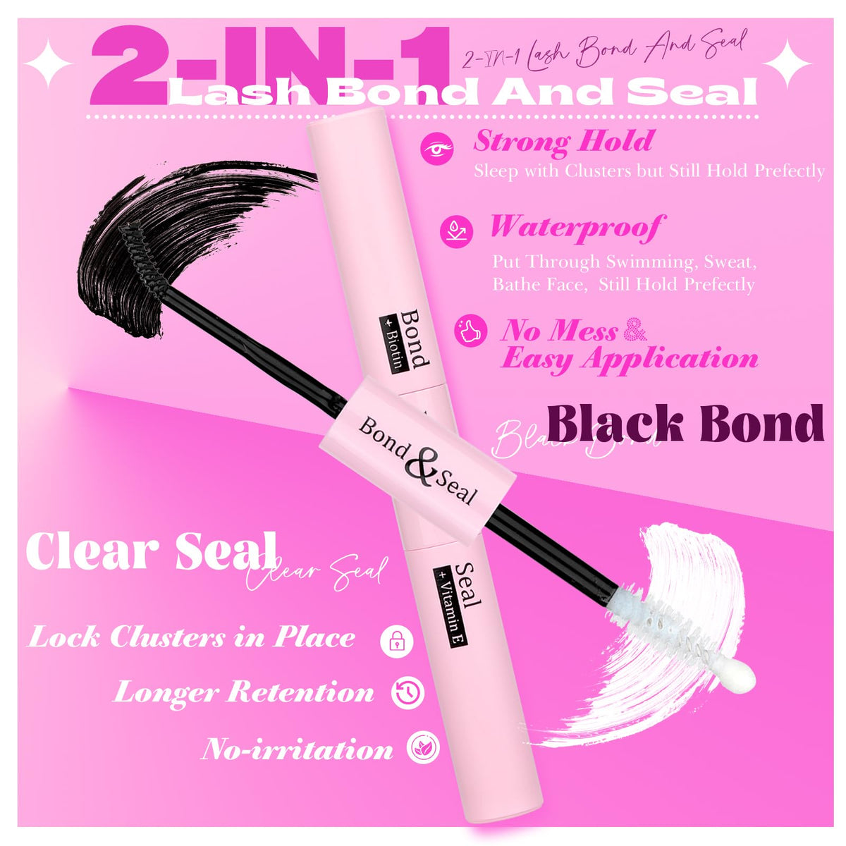 Yawamica lash tweezers included in the kit