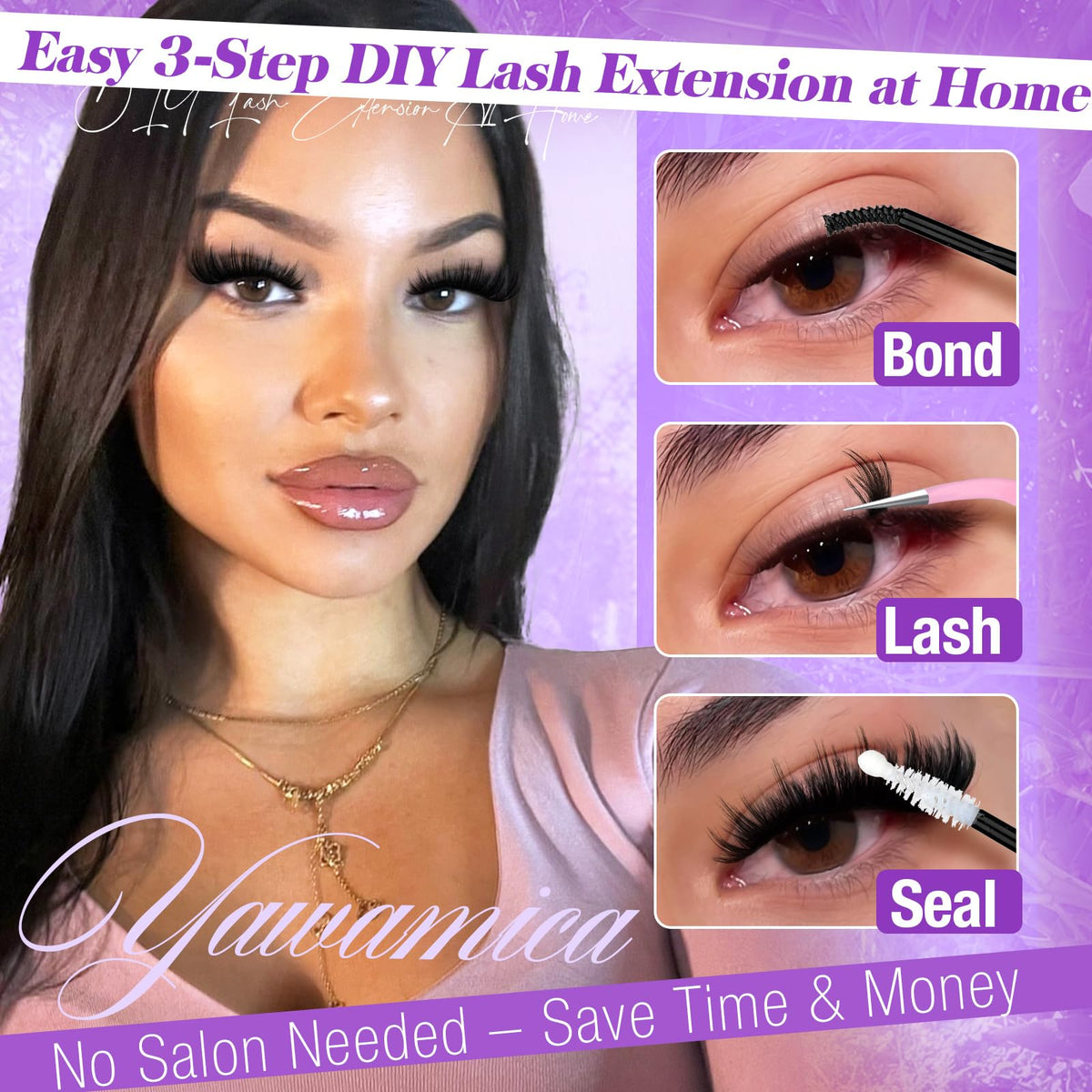 Yawamica Spiky Lash Clusters packaging details