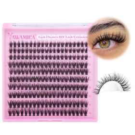 Yawamica Wispy Lash Clusters 10-14mm fluffy lashes