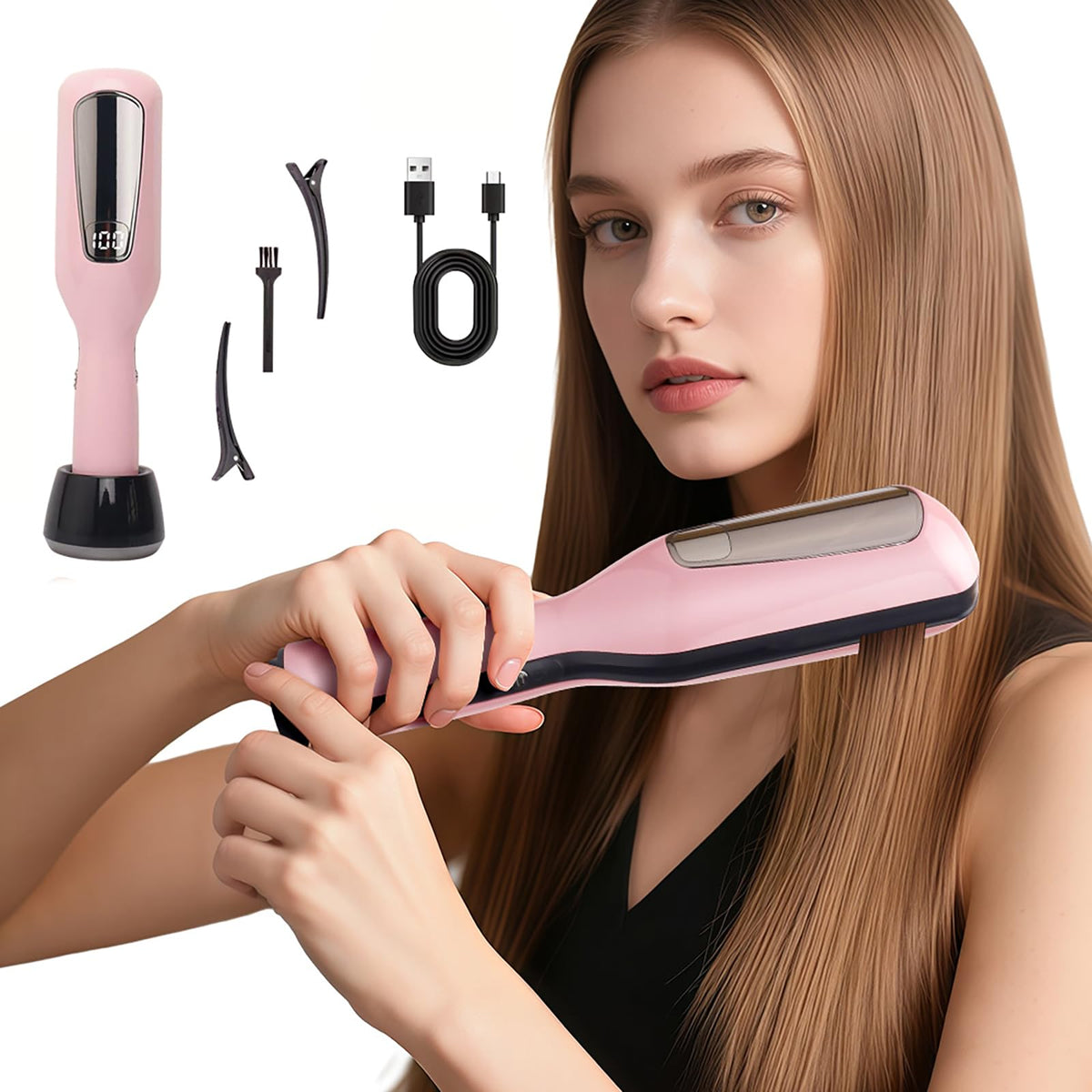 yaxiuuy Professional Split End Trimmer front view with LED display