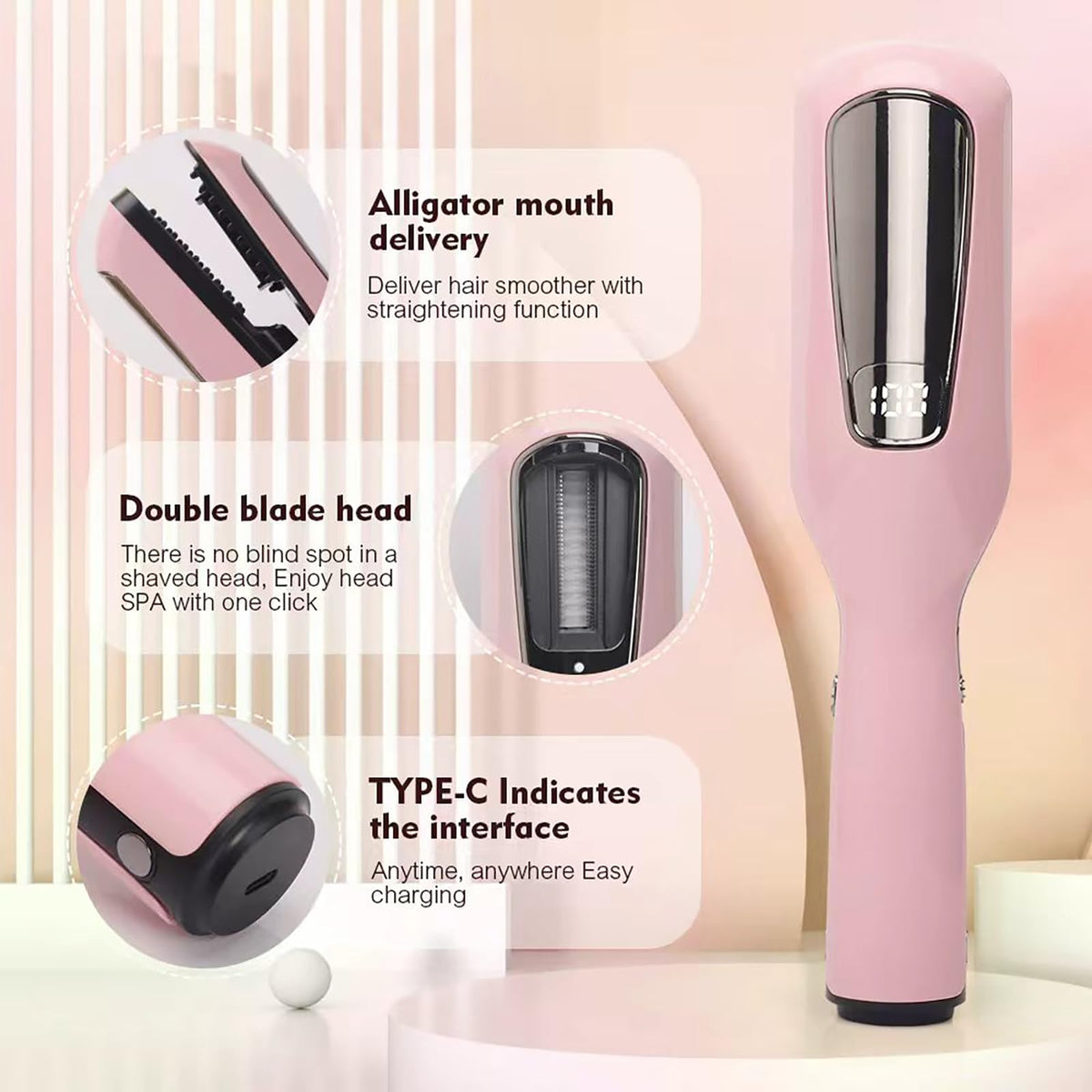 yaxiuuy Split End Trimmer with cleaning kit and hair pins