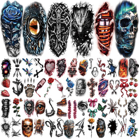 Yazhiji 3D temporary tattoos showcasing a vibrant tiger design