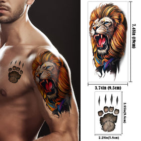 Yazhiji 3D temporary tattoos with a detailed dragon illustration
