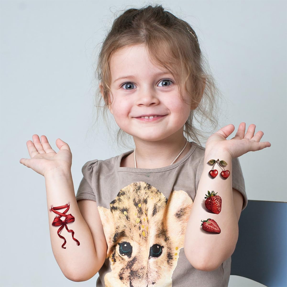 Yazhiji 3D temporary tattoos with a flower design