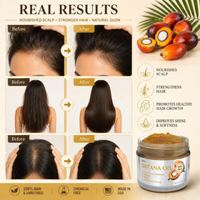 YBW Batana Oil 159g lifestyle scene with healthy hair