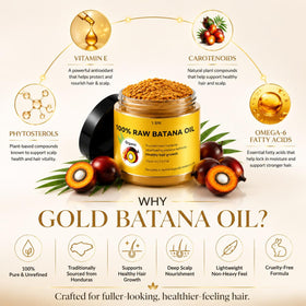 YBW Raw Batana Oil in a natural setting