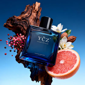 Ycz Midnight Marine Eau De Parfum bottle close-up