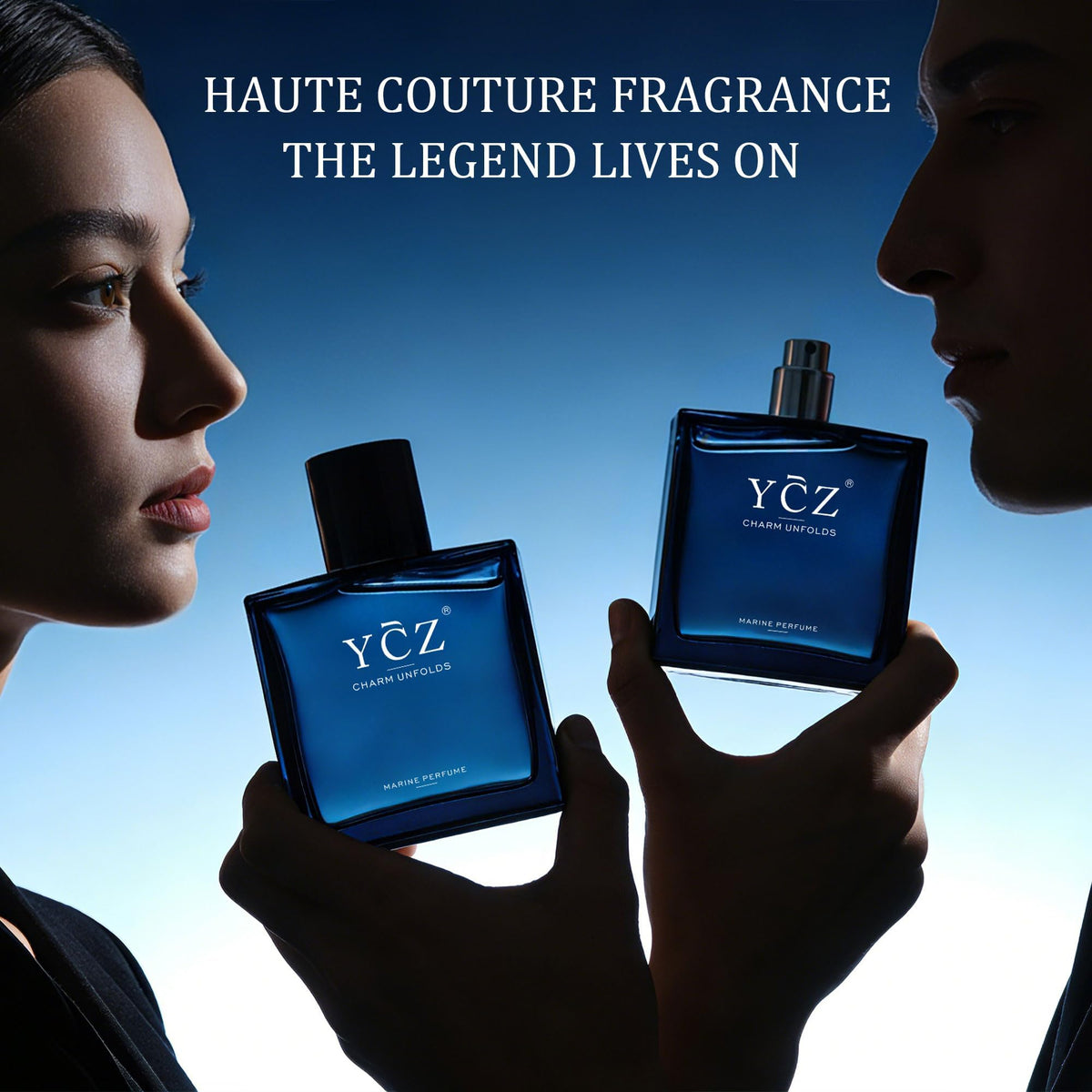 Ycz Midnight Marine Eau De Parfum in lifestyle setting
