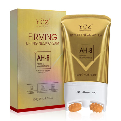 Ycz Neck Cream 4.23 Fl Oz front view with roller applicator
