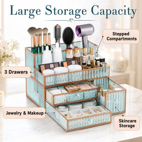 YD Youdepot Makeup Organizer with perfume and brushes