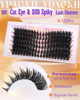 YDAGKH 80D Spiky Cat Eye Lashes in various lengths