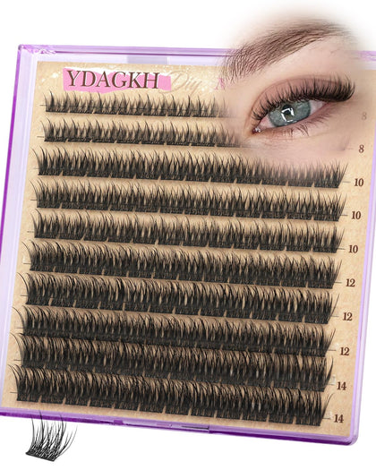 YDAGKH Short Lash Clusters 8-14mm packaging front view