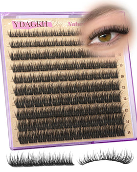 YDAGKH Short Lash Clusters lifestyle scene with makeup