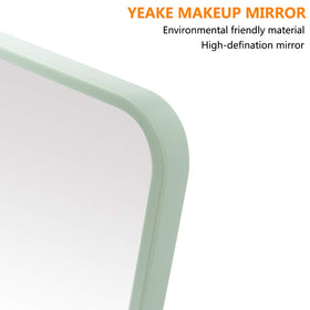 YEAKE Portable Makeup Mirror displayed on a bathroom countertop