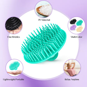 YEALIFE Hair Scalp Scrubber in use during a shower