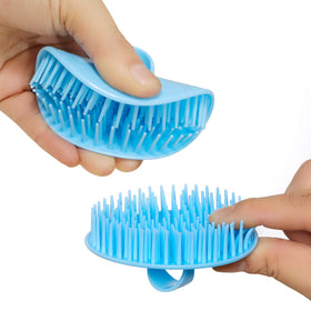 YEALIFE Hair Scalp Scrubber Massager Brush in use during shower