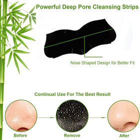 Yecuce Pore Strips in use on a person's nose