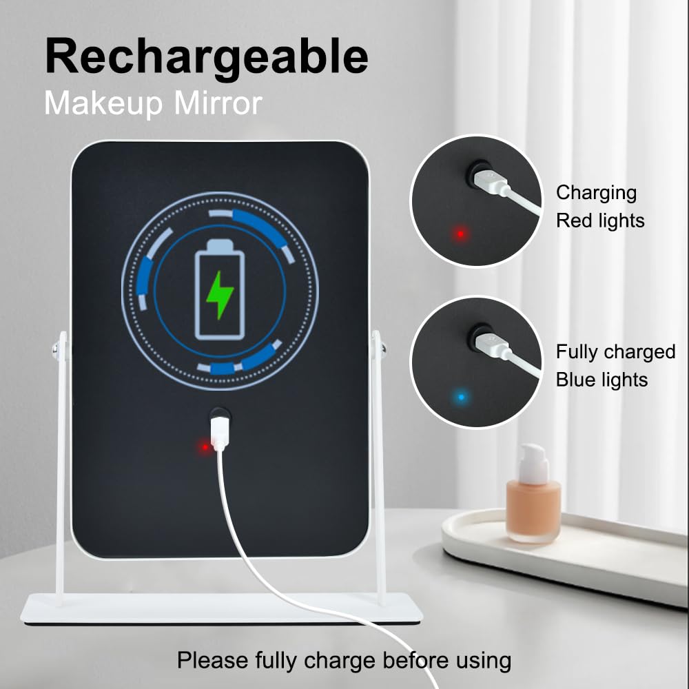 YEKKOPT compact mirror in travel bag for portability