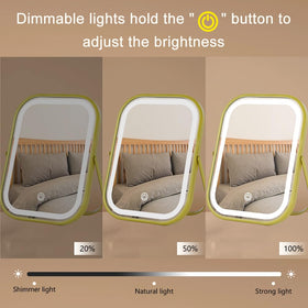 YEKKOPT Rechargeable Vanity Mirror 360° rotation feature