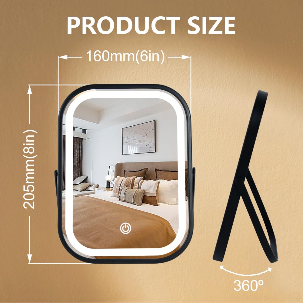 YEKKOPT Travel Mirror in a compact size for travel