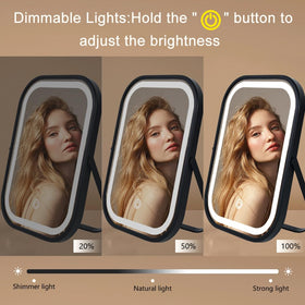 YEKKOPT Travel Mirror with adjustable brightness