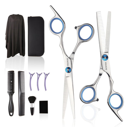 YELEGAI Haircut Scissors Kit 11 pieces with leather bag