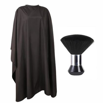 YELEGAI Professional Hair Cutting Cape front view in black