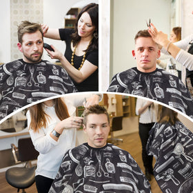 YELEGAI Professional Hair Cutting Cape in use at a salon