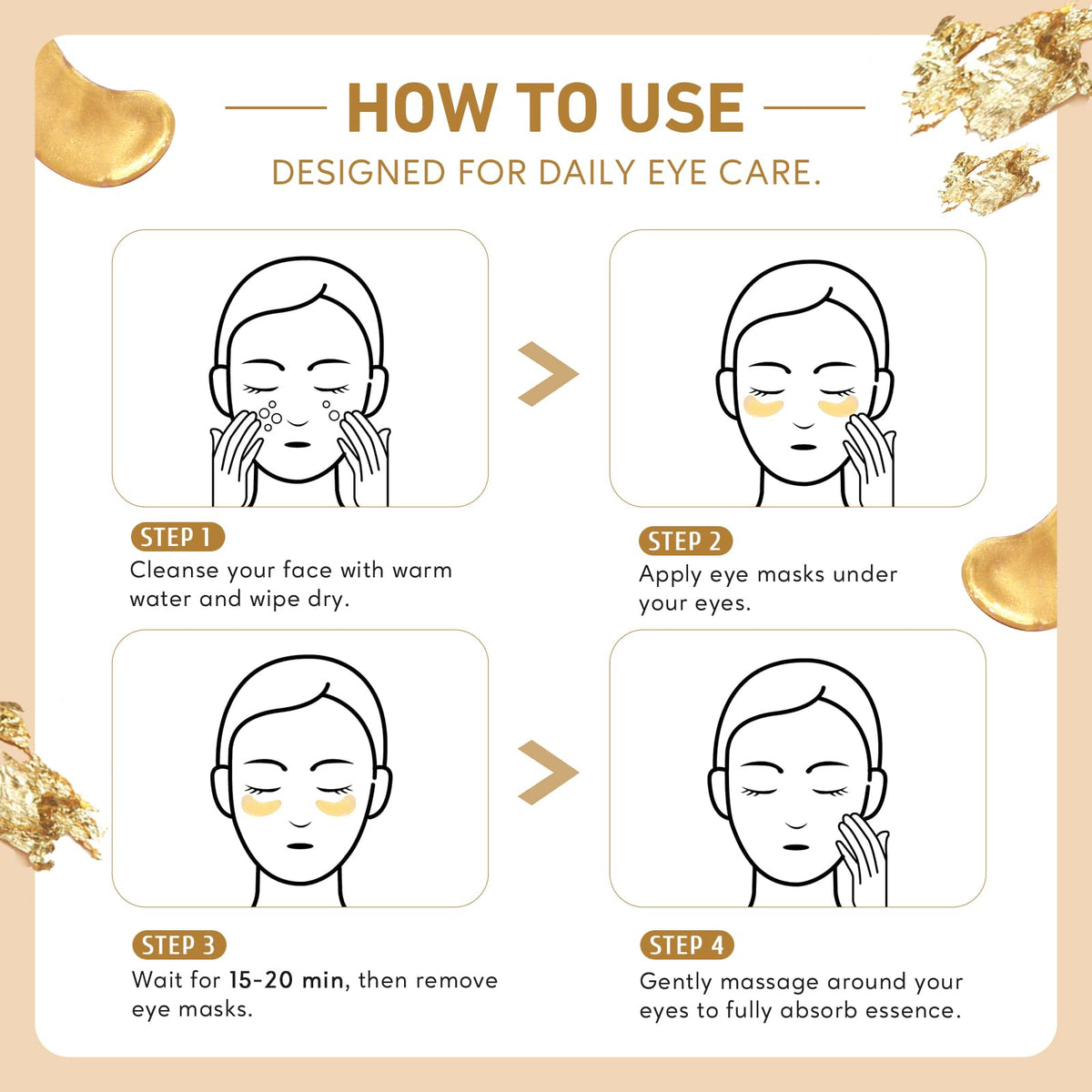 Yeokoe Under Eye Patches in use during self-care routine