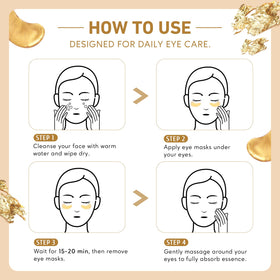 Yeokoe Under Eye Patches in use during self-care routine