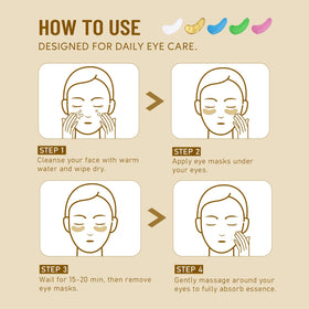 Yeokoe Under Eye Patches Vitamin E & Aloe Vera formula